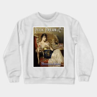 Vintage Travel Poster France Peek Frean Cos Crewneck Sweatshirt